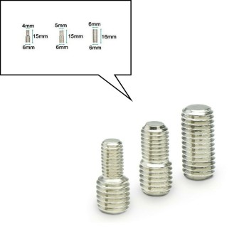 Universal 24 cm Schwarz Stab Antenne AM / FM DAB GSM mit 3 Adapter M4 M5 M6