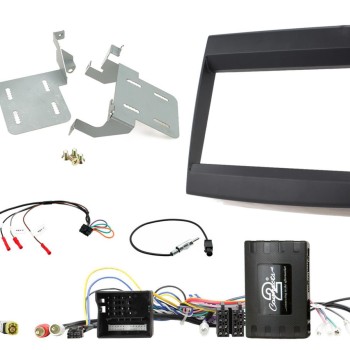 2-DIN Kit Porsche Cayenne 2011-2016 Infodapter/Amp schwarz