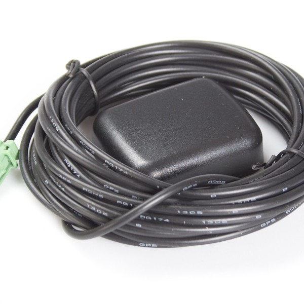 GPS Antenne für Innenmontage, 5m Kabel, HRS (z.B. PIONEER F-Geräte)