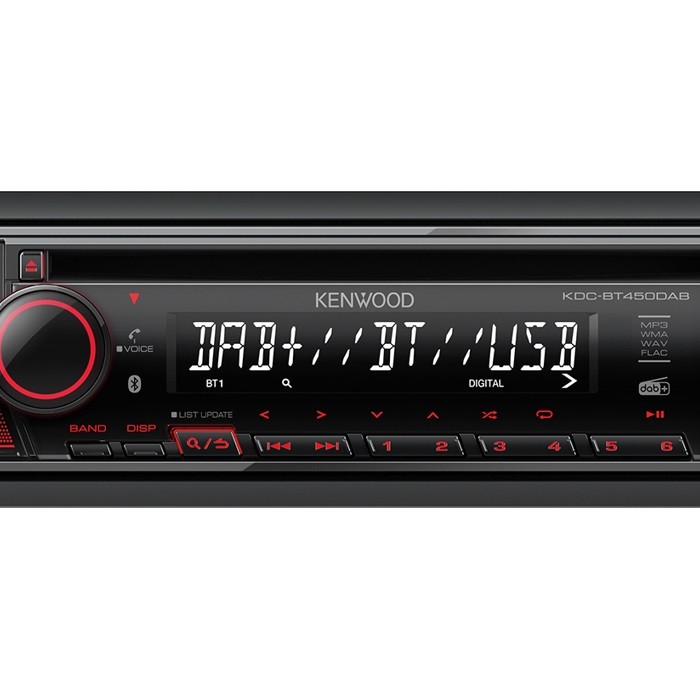 Kenwood KDC-BT450DAB mit Bluetooth und DAB+ Digitalradio