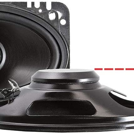 RETROSOUND Lautsprecher mit Gitter 4x6 101x152mm (Paar), Neodym