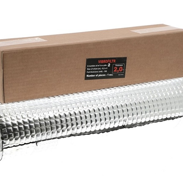Vibrofiltr Alubutyl 2,0mm selbstklebend 1Rolle 4m lang 0,5m breit