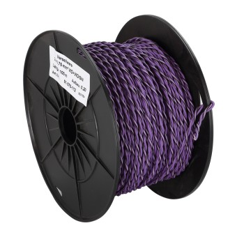 Verdrillte Kabel 2X0.75mm² violett/violett Schwarz