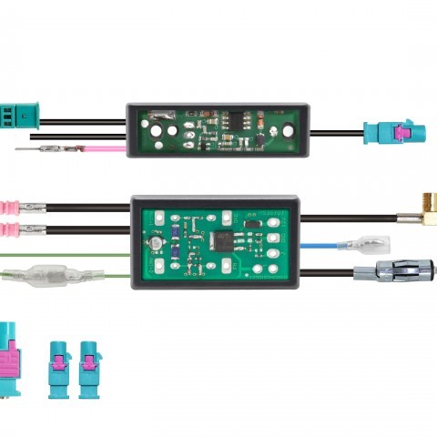 DAB+ Verstärker, Diversity- und Signalsplitter - Paket DIN