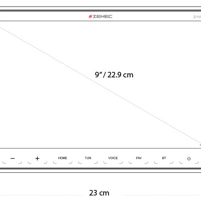 ZENEC Z-N965 mit 9 Zoll Display DAB+, DSP, Android Auto, Apple Carplay
