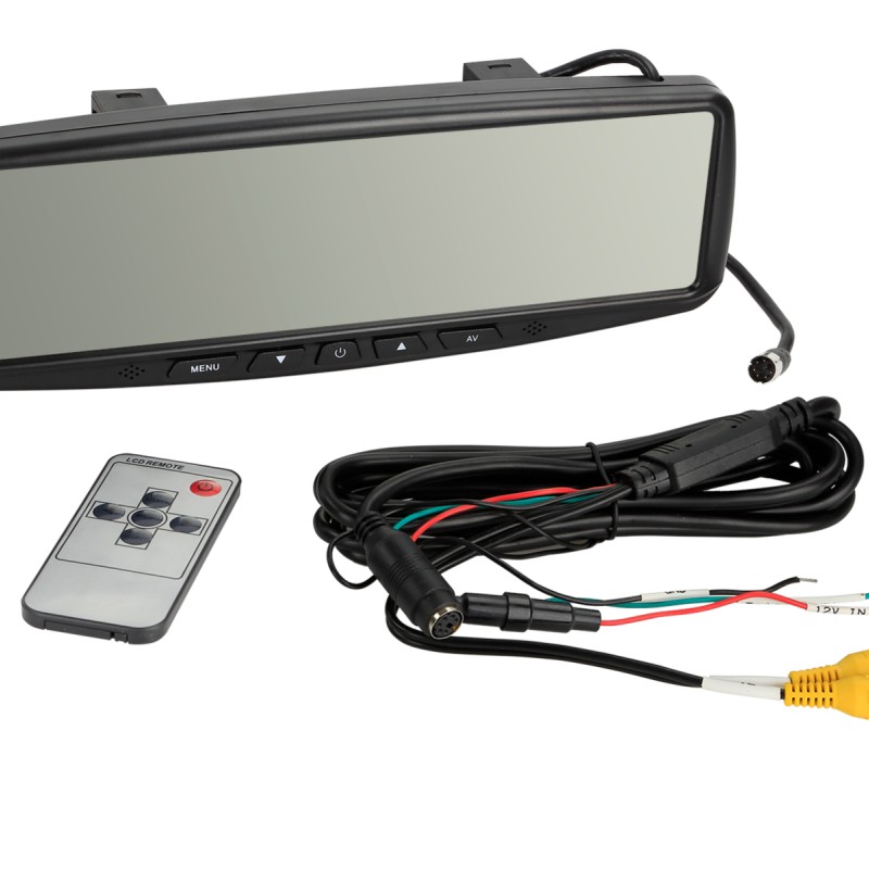 Spiegelmonitor universal 4.3 2x Video Eingang Fernbedienung