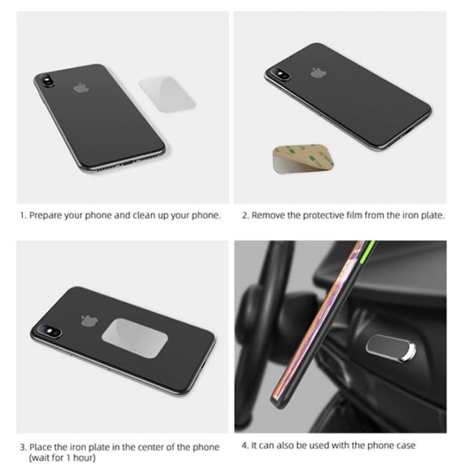 Universal Magnet Halter für Handy Schwarz version 2