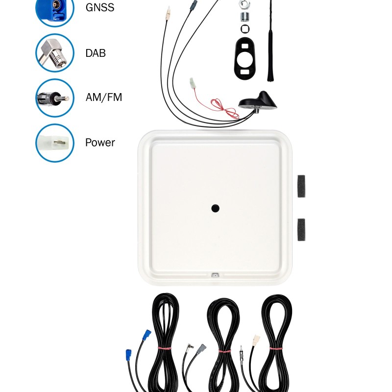 ATTB 3761.30 Kombiflex-D-Antenne GPS FM DAB+ Montageplatte