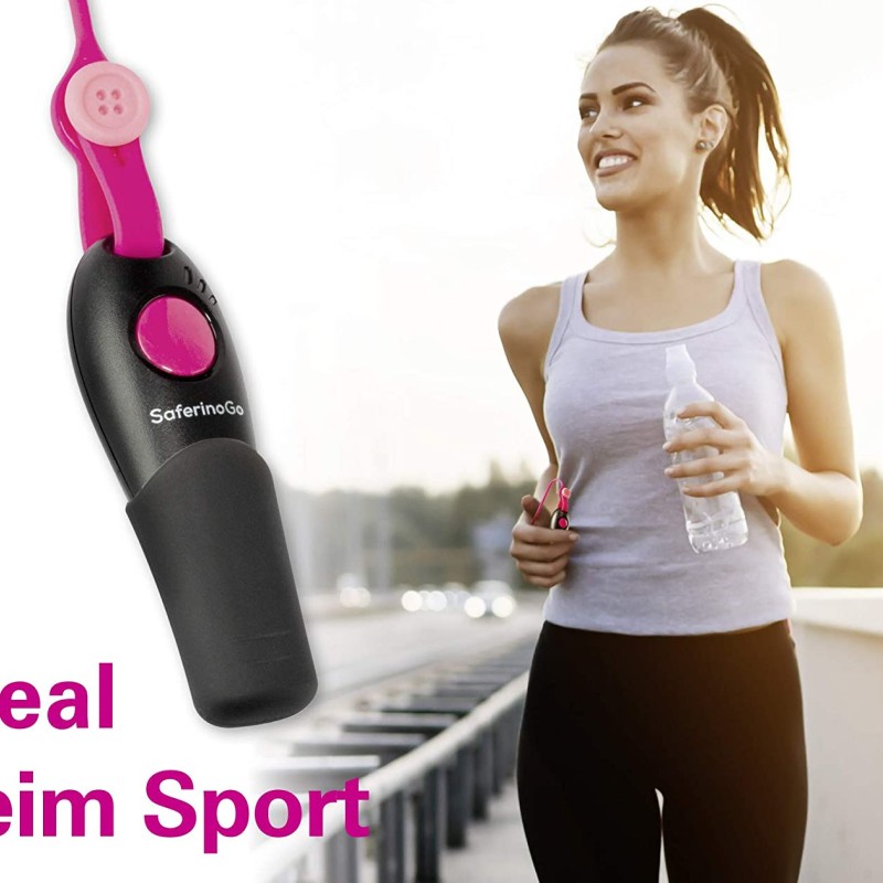 SaferinoGo Notfallpfeife mit Bluetooth+Internet Aufmerksamkeit erregen