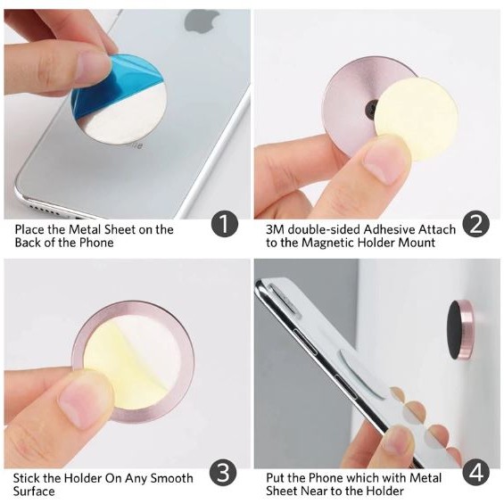 Universal Magnet Halter für Handy Silbern version 4