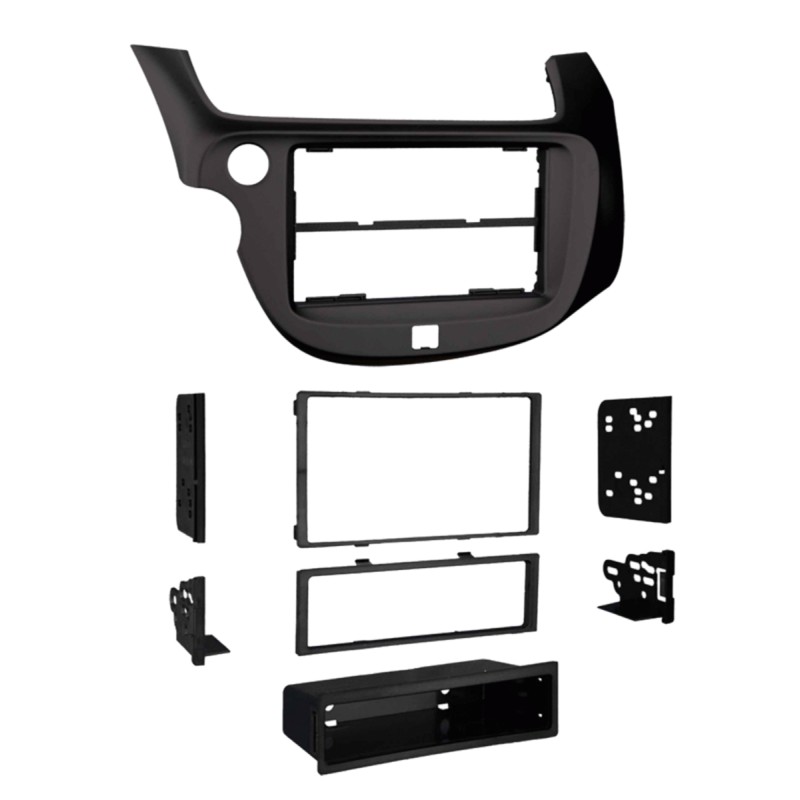 2-DIN Radioblende mit Fach Honda Fit/Jazz(GE) schwarz