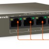 Tenda TEF1105P-4-63W 5-Port 100 MBit/s Desktop Switch mit 4-Port PoE