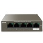 Tenda TEF1105P-4-63W 5-Port 100 MBit/s Desktop Switch mit 4-Port PoE