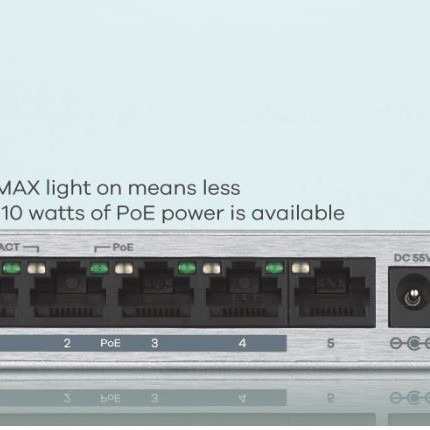 ZyXEL Netzwerk PoE+ Switch GS1005HP 5 Port