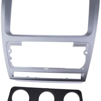 2 Din Auto Radio Kit Skoda Octavia 2008-2013 Farbe silber