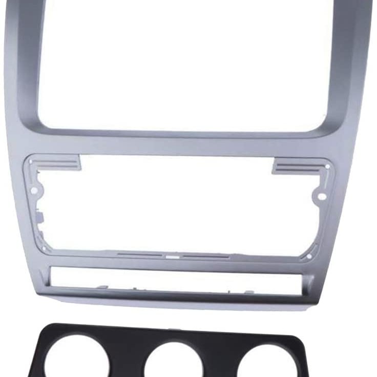 2 Din Auto Radio Kit Skoda Octavia 2008-2013 Farbe silber
