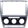 2 Din Auto Radio Kit Skoda Octavia 2008-2013 Farbe silber