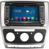 2 Din Auto Radio Kit Skoda Octavia 2008-2013 Farbe silber
