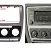 2 Din Auto Radio Kit Skoda Octavia 2008-2013 Farbe silber