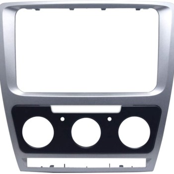 2 Din Auto Radio Kit Skoda Octavia 2008-2013 Farbe silber