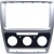 2 Din Auto Radio Kit Skoda Octavia 2008-2013 Farbe silber