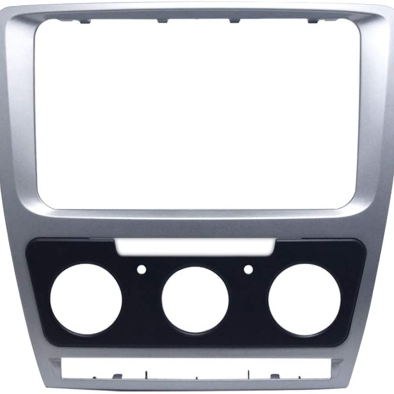 2 Din Auto Radio Kit Skoda Octavia 2008-2013 Farbe silber