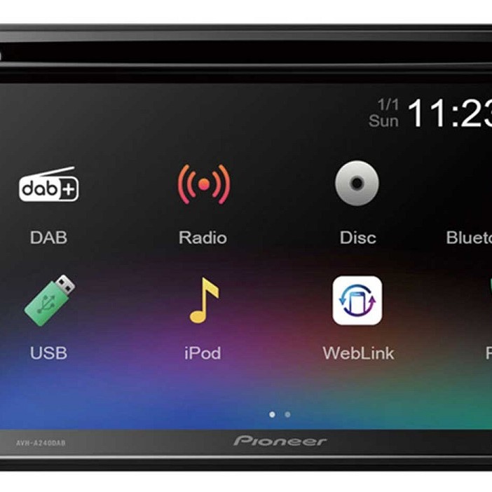 PIONEER AVH-A240DAB 2-DIN Moniceiver mit DAB+