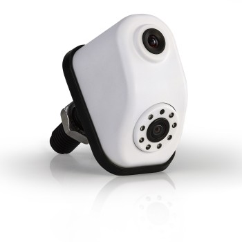 ZENEC RVSC175 Doppellinsen Rückfahrkamera für Wohnwagen (Weiss)