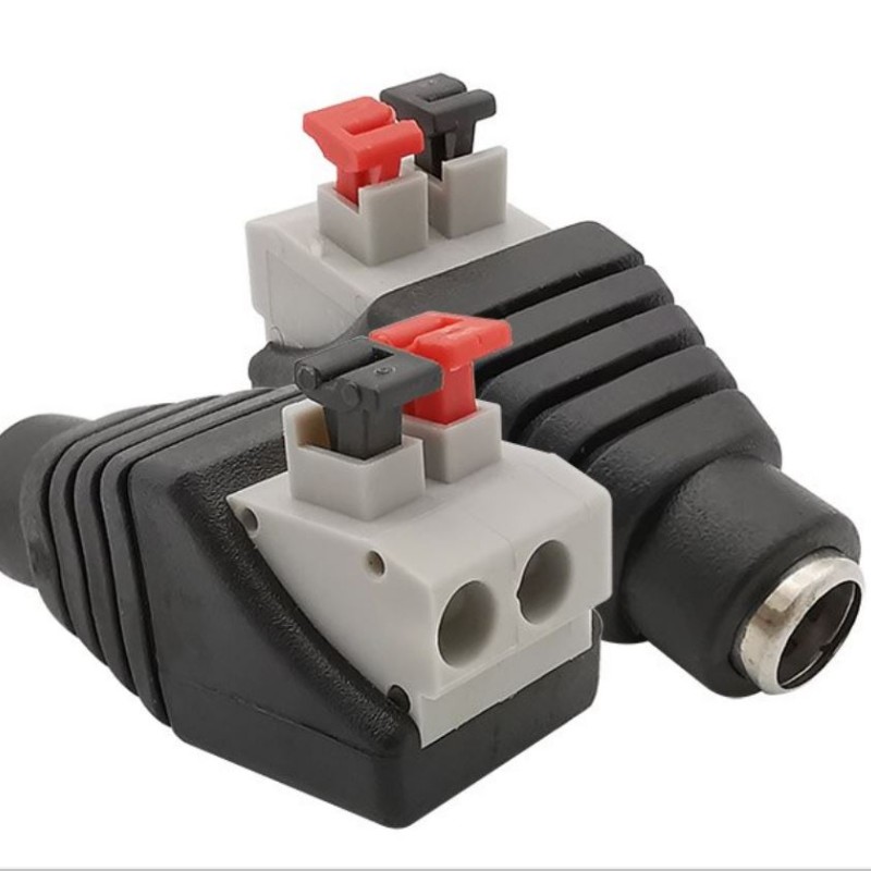 2 Stk. DC-Klinkenstecker 5,5x2,1mm Weiblich nicht schraubbar