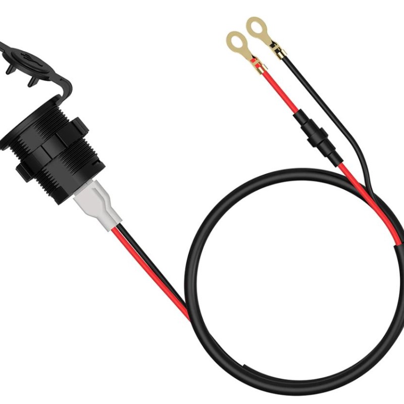 USB Ladeadapter 12V/24V 2 X 5V 2.1A zur Installation / Blau