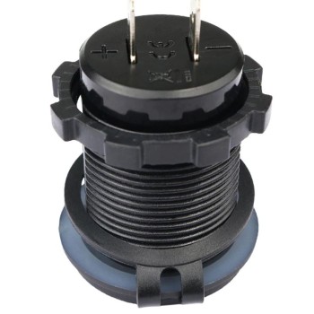 USB Ladeadapter 12V/24V 2 X 5V 2.1A zur Installation / Blau