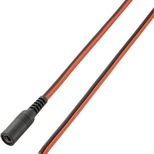 Niedervolt-Buchse - offene Kabelenden 5.5 mm 2.1 mm 15cm
