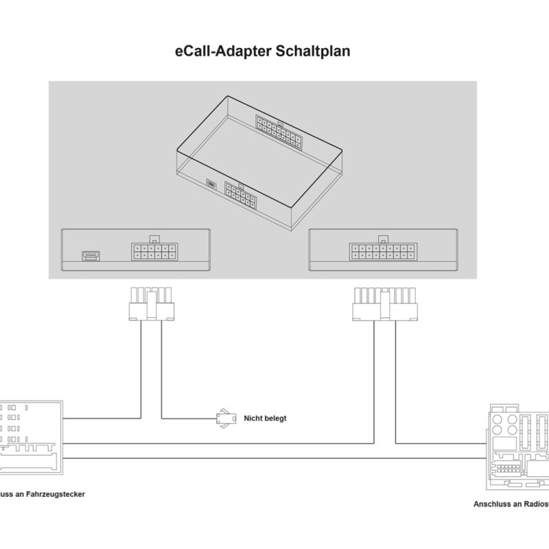 E-Call Aufrechterhaltung MAN/Seat/Skoda/VW 52 Pin Quadlock