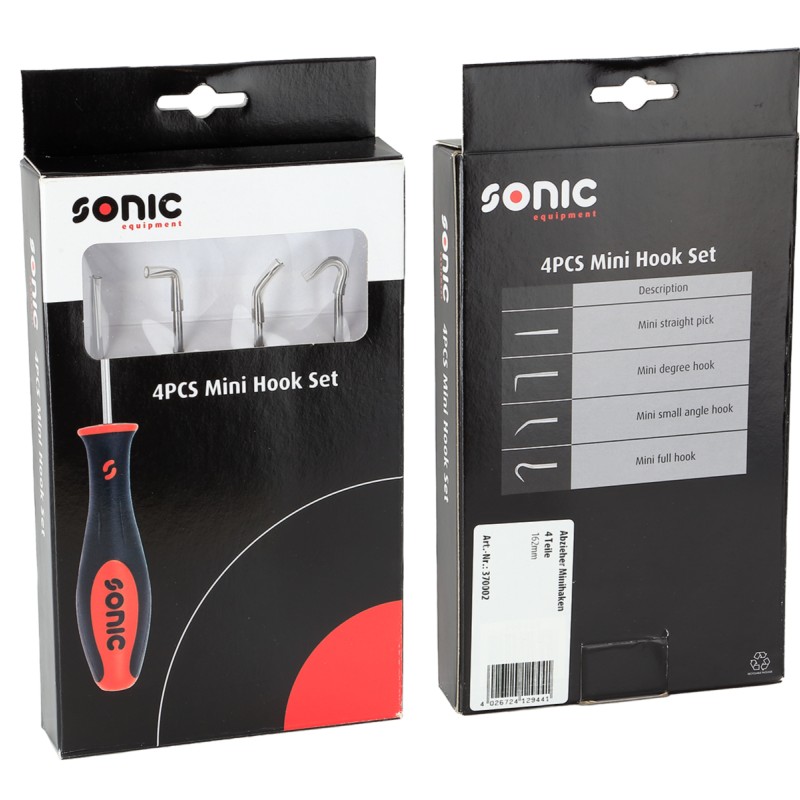 Hebelwerkzeug Minihaken 4 Teile 162mm