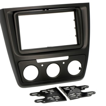 Radioblende SKODA Yeti 2009 - 2017 2 -DIN Schwarz manuelle Klima