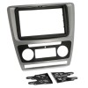 Radioblende SKODA Octavia (1Z) ab 2009-13 2DIN silver metallic Klimaautomatik