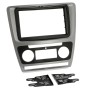 Radioblende SKODA Octavia (1Z) ab 2009-13 2DIN silver metallic Klimaautomatik