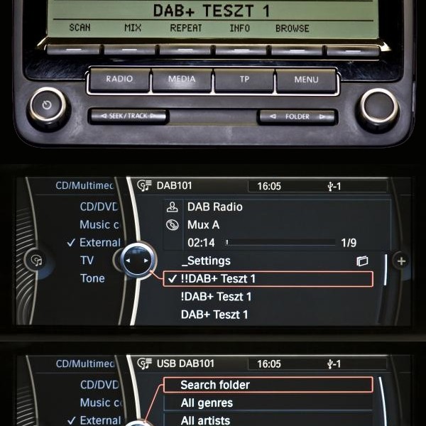 DENSION DAB+U USB für Radios mit iPod-Steuerung