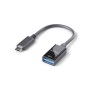 USB 3.1 Adapter IS231 USB-C Stecker - USB-A Buchse, OTG 0,10m, schwarz