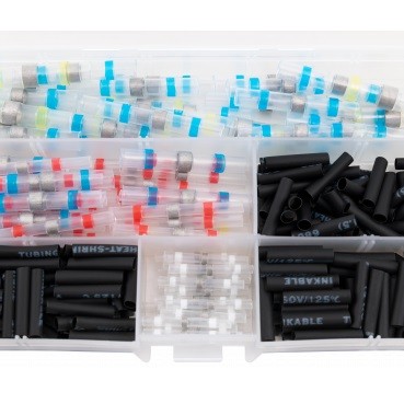 Lötverbinder & Schrumpfschlauch-Set 300-teilig in Sortimentsbox