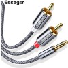 Audio Kabel 3,5mm Klinke auf 2x Cinch -RCA zu Jack 0,5 m