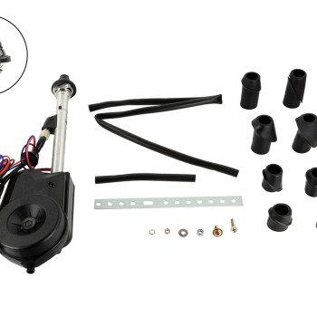 Teleskopantenne AM/FM Motorantenne Kotflügel schwarz