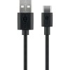 USB-A Kabel auf USB-C Stecker, 1m, schwarz