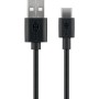 USB-A Kabel auf USB-C Stecker, 1m, schwarz