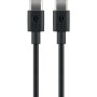 USB-C auf USB-C Kabel, 15 Watt, 0.5m, schwarz