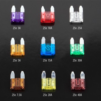 Werkstattsortiment Sicherungen ATM 3A-40A 225 Stück/Box