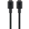 USB-C auf USB-C Kabel, 15 Watt, 1m, schwarz