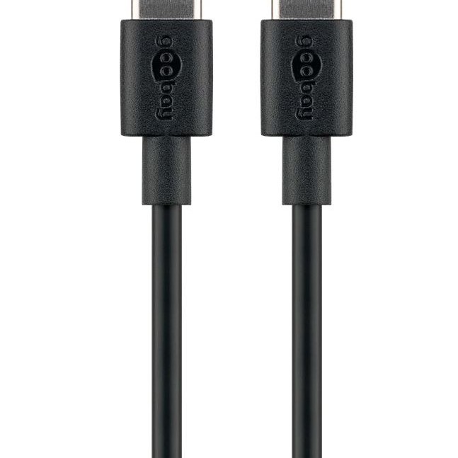 USB-C auf USB-C Kabel, 15 Watt, 1m, schwarz