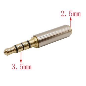Klinke adapter 3.5mm männlich - 2.5mm weiblich Stereo