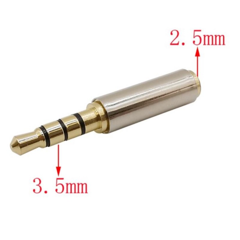 Klinke adapter 3.5mm männlich - 2.5mm weiblich Stereo
